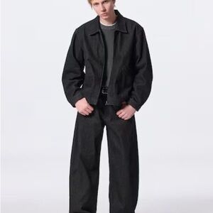 GU Denim Zip Up Jacket Unisex